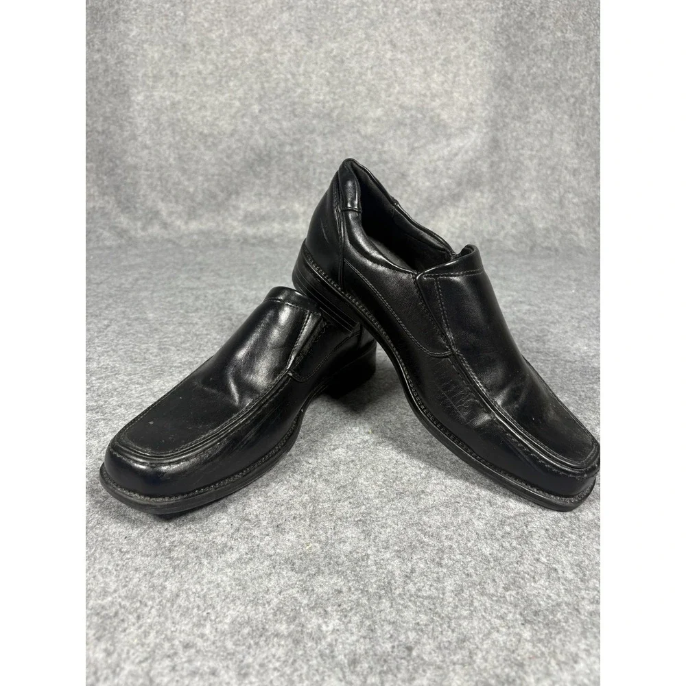 Robert David Lil Tim Dress Shoes 4M Black Slip‎ On Loafers